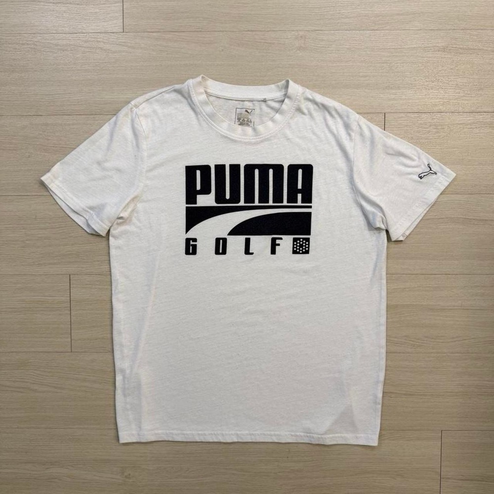 Puma Golf Dry Cell White Short Sleeve Shirt Mens Size Large Gym Sports Basics
